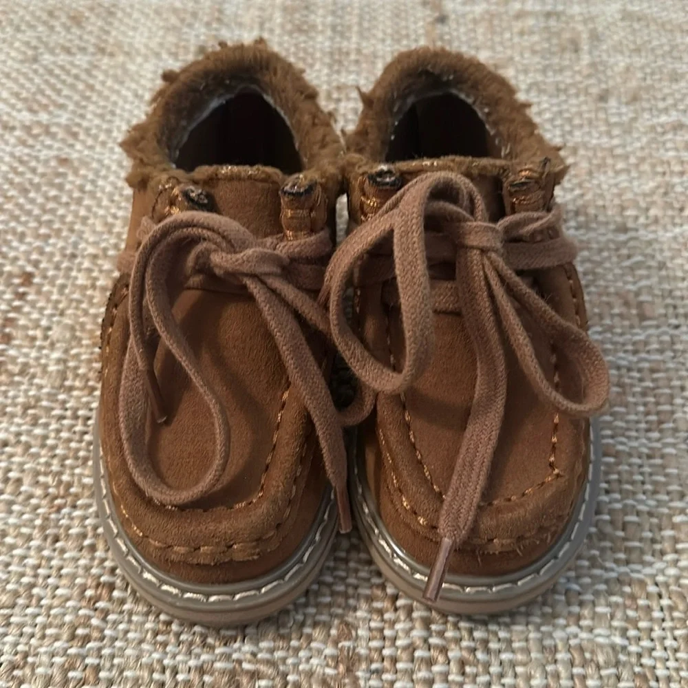 Gap Toddler Sherpa Moc Boots Brown Size 5